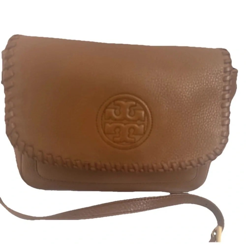 Tory Burch Crossbody handbag Camel Leather Shoulderbag tote